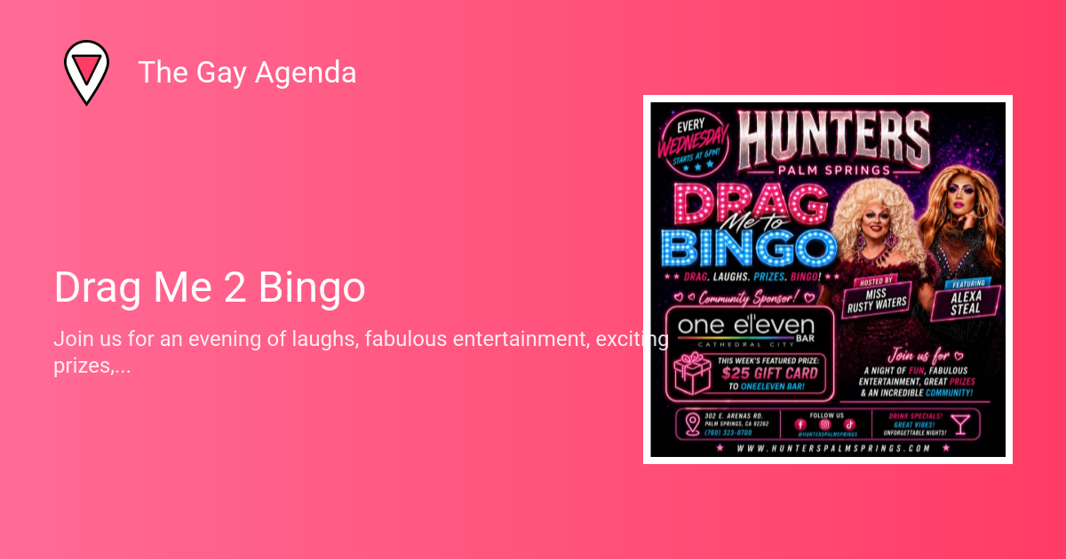 Drag Me 2 Bingo