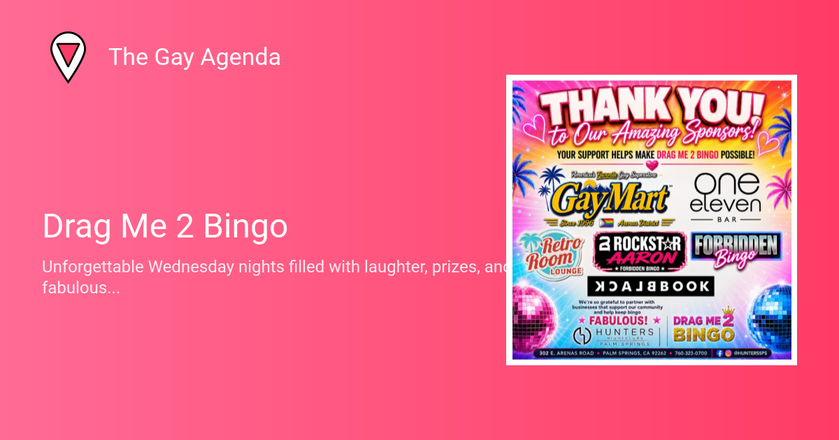 Drag Me 2 Bingo