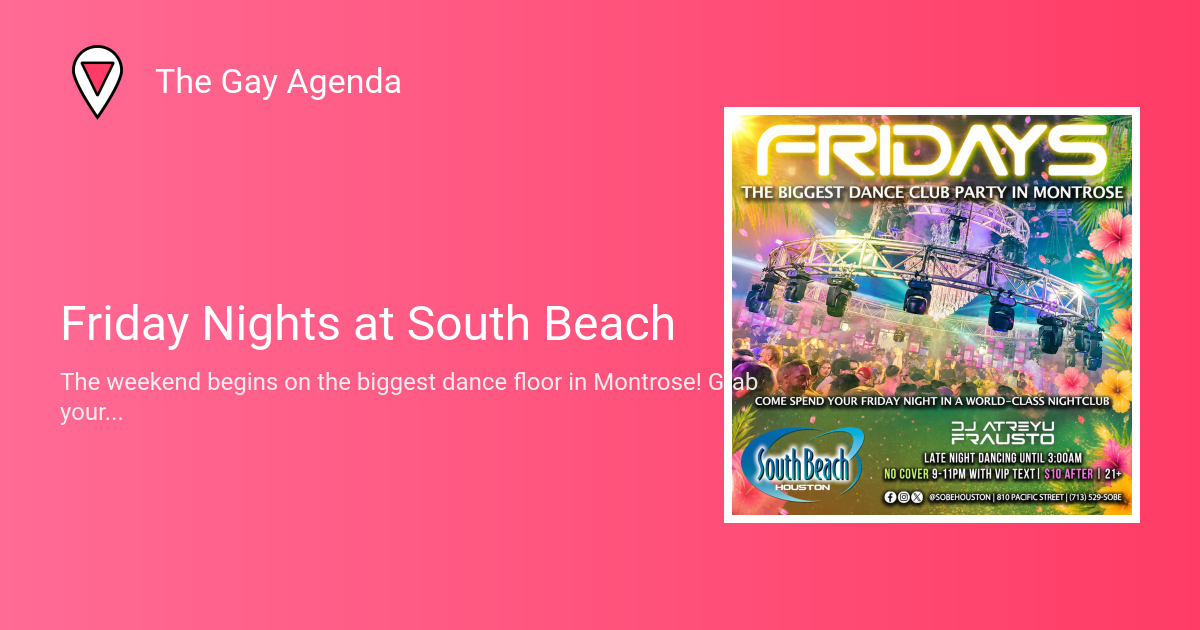 Friday Nights at South Beach