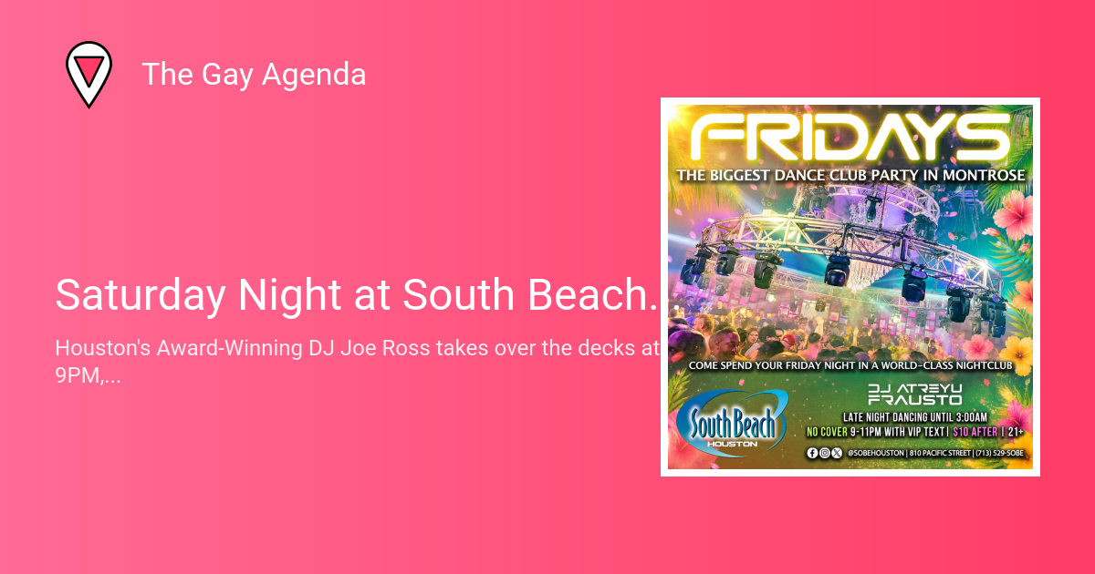 Saturday Night at South Beach Houston