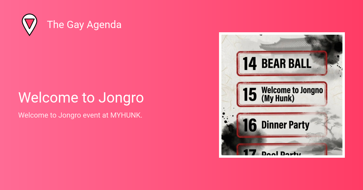 Welcome to Jongro